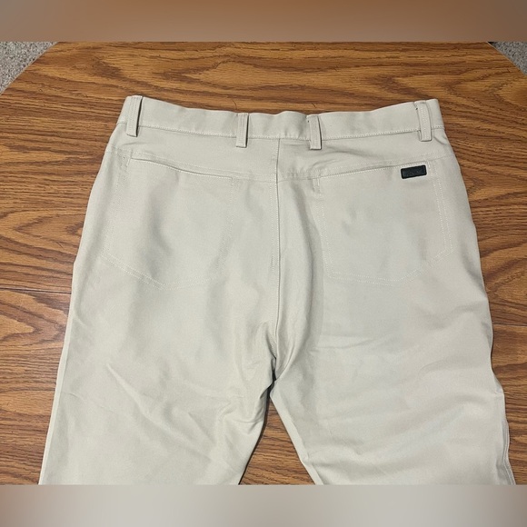Men’s Tan Dress Pants 32x34 Stretch Straight Fit - Picture 3 of 7
